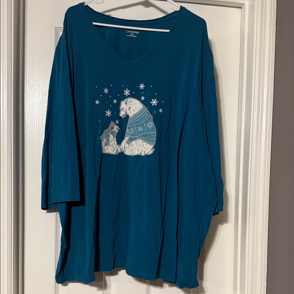 Catherines Teal Top